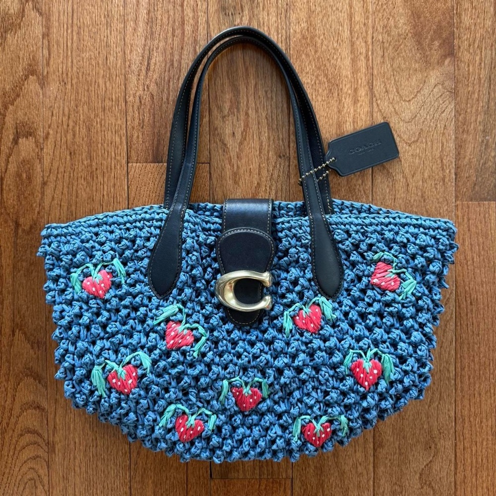 Coach Woven Straw Bag